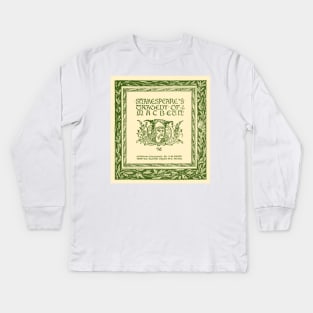 Shakespeares Tragedy of Macbeth Kids Long Sleeve T-Shirt